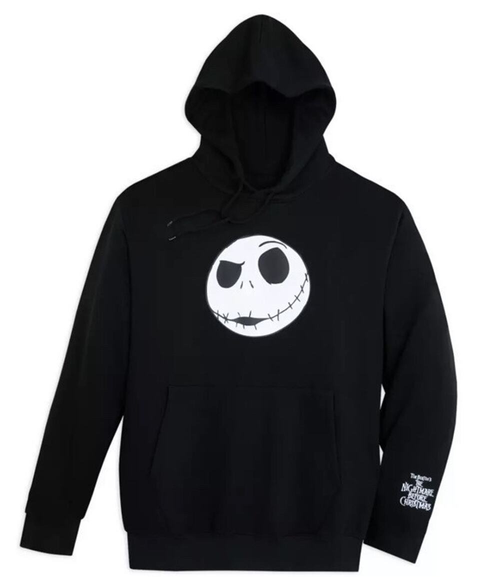 Disney Nightmare Before Christmas Jack Skellington Hoodie NWT Black Medium